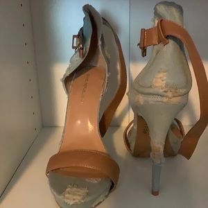Jean high heels